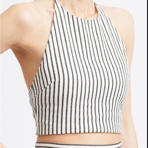 Alice & Olivia cropped halter.